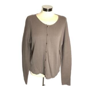 Nile Atelier ribbed contrast cardigan sweater